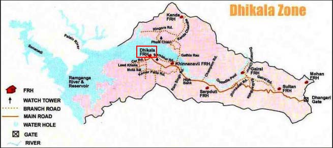 MAP OF DHIKALA